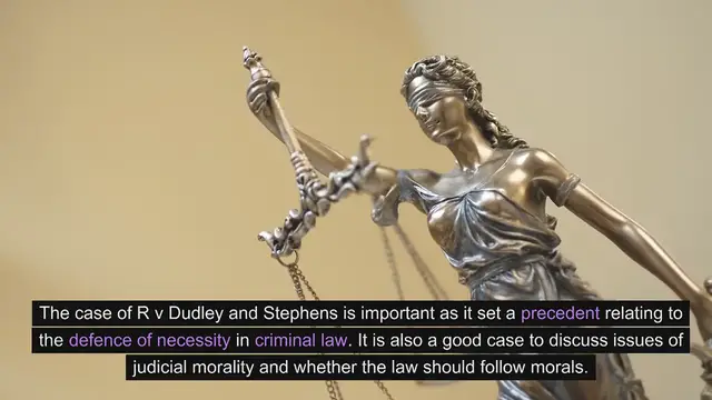 'Video thumbnail for R v Dudley and Stephens (1884) 14 QBD 273'