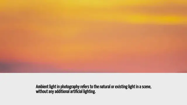 'Video thumbnail for What Is Ambient Light In Photography'
