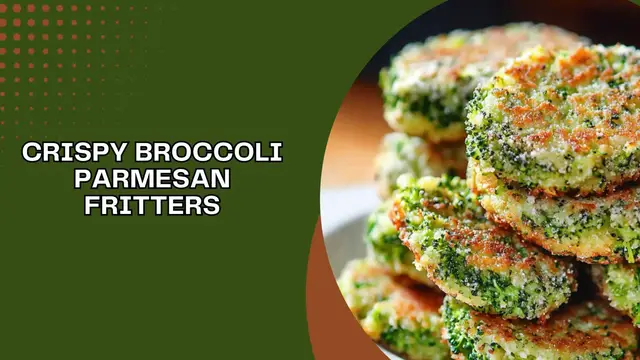 'Video thumbnail for Crispy Broccoli Parmesan Fritters'