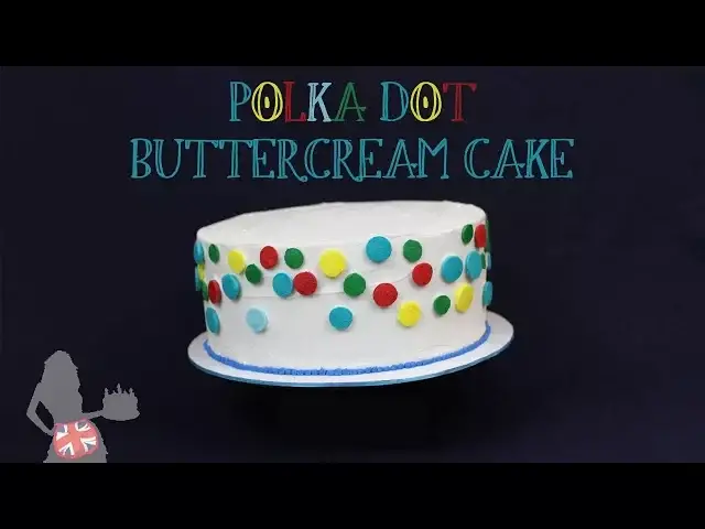'Video thumbnail for How To Decorate a Buttercream POLKA DOT CAKE'