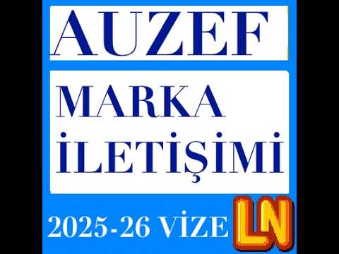 Video thumbnail for Marka İletişimi 2025-2026 Vize Soruları