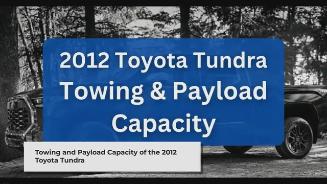 Video thumbnail for 2012 Toyota Tundra Towing Capacity & Payload (Charts). Hitch, GVWR, trailer weight, towable vehicles, towing safety, accessories, and guidelines, GCWR, Tow package, Charts, Tongue weight, Tow vehicle, Fifth-wheel, Gooseneck, limits, tips.
