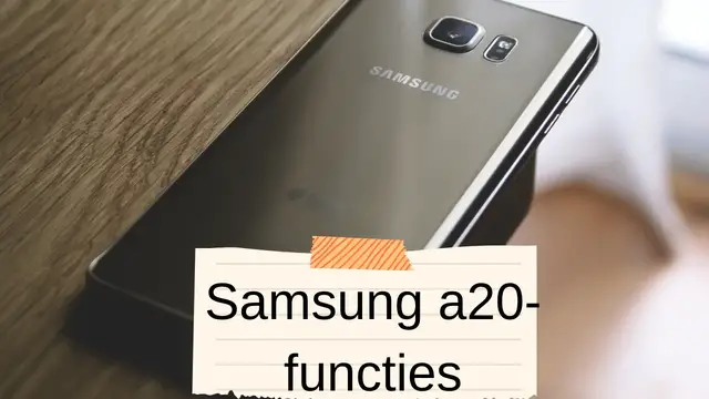 Video thumbnail for Samsung a20-functies