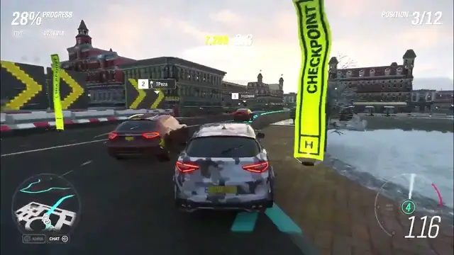 Video thumbnail for Forza Horizon 4   Racing a Train   Free To Use Gameplay