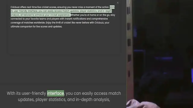 Video thumbnail for its user-friendly interface, you can easily access match updates, player statistics, and in-depth analysis, all tailored to enhance your cricket experience. Whether you're at home or on the go, stay connected to your favorite teams and pl