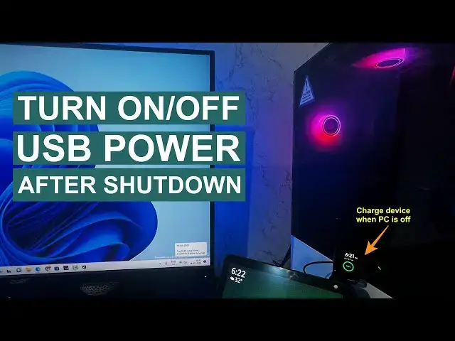 'Video thumbnail for How To Turn ON/OFF USB Power When Computer Is Off'