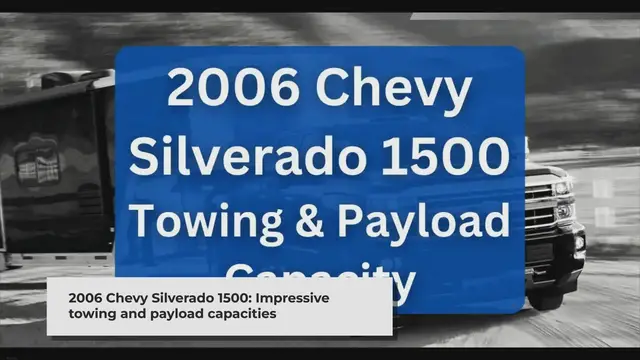 Video thumbnail for 2006 Chevy Silverado 1500 Towing Capacity and Payload (with Charts)