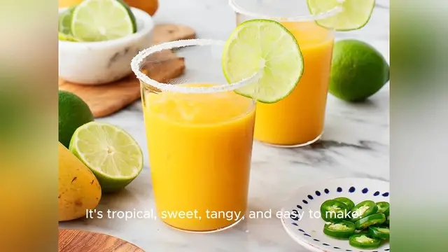 Video thumbnail for mango margarita recipe