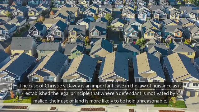 'Video thumbnail for Christie v Davey (1893) 1 Ch 316 Tort Law www.e-lawresources.co.uk'