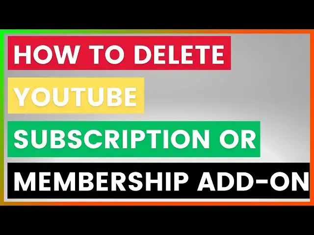 Video thumbnail for How To Delete A YouTube TV Subscription Or Membership Add-On? [in 2025]