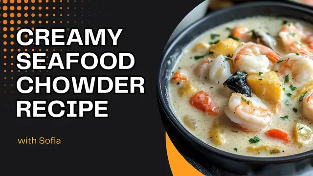 Video thumbnail for Creamy Seafood Chowder Recipe