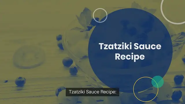 'Video thumbnail for Tzatziki Sauce Recipe'