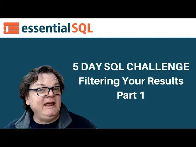 Video thumbnail for Use SQL Where to Filter Results Part 1- Essential SQL Challenge – Interactive Tutorial