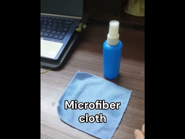 Video thumbnail for Cleaning laptop screen with... #screencleaner #microfibercloth #laptopscreen #dustremoval