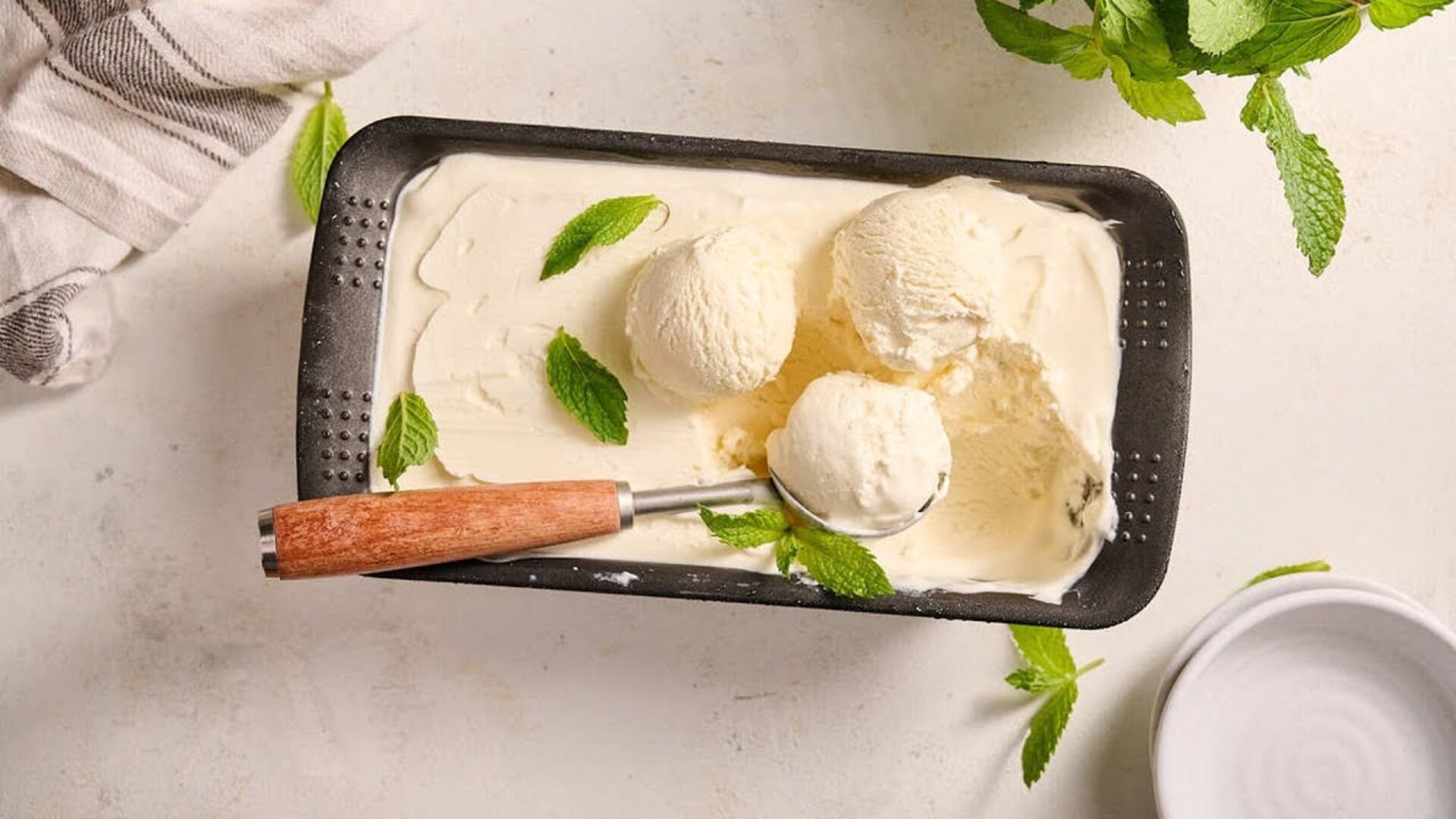 Video thumbnail for No-Churn Mint Julep Ice Cream Recipe