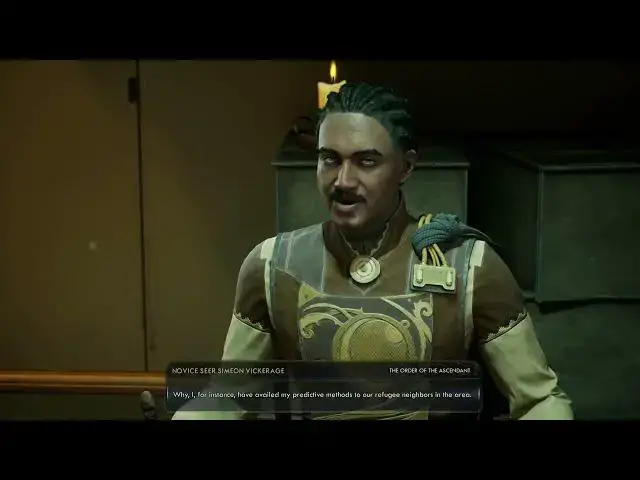 'Video thumbnail for The Outer Worlds 2 - Matriarch's Mercy: Talk with Simeon Vickerage and Meet Sub Rosa Agent Kobor'