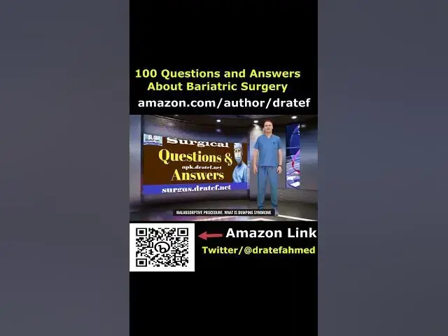 Video thumbnail for 100 questions and answers about bariatric surgery book by dratef ahmed #shorts 21#surgery #bariatric