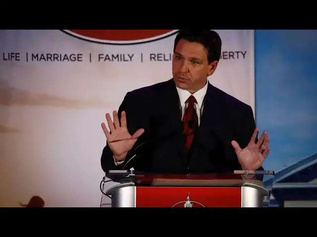 Video thumbnail for DeSantis Throws In The Towel - Concedes Trump Is 'Running Away' With It