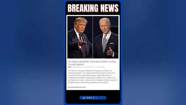 Video thumbnail for Actual Information | Fox News Labels Biden "Wannabe Dictator": Criticism Ensues | #shorts #news