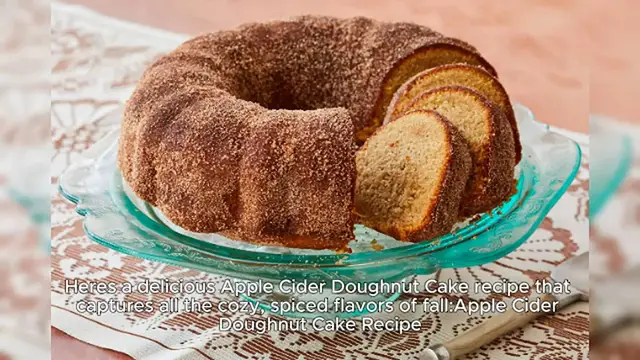 Video thumbnail for Apple Cider Doughnut Cake