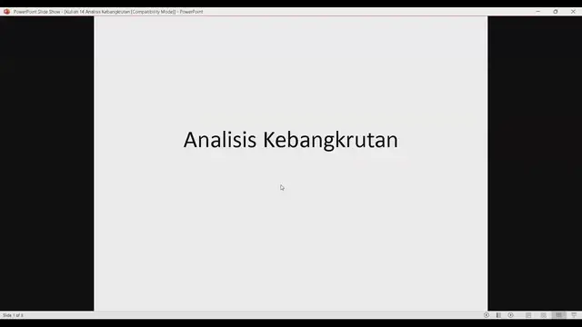 Video thumbnail for Video Materi 14 Analisis Kebangkrutan