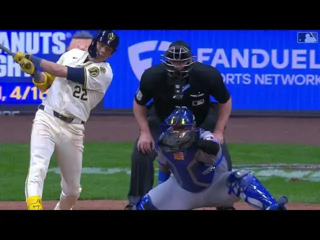 'Video thumbnail for Christian Yelich DRILLS a Solo Home Run! | 1st HR of 2025 | Milwaukee Brewers | 04/01/2025'