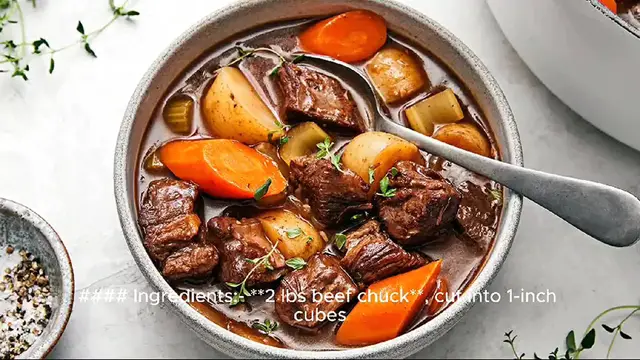 Video thumbnail for stew recipe