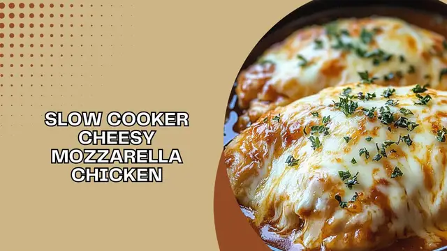 Video thumbnail for Slow Cooker Cheesy Mozzarella Chicken