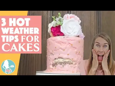 'Video thumbnail for Buttercream Melting? Try These Hot Weather Cake Decorating Tips!'