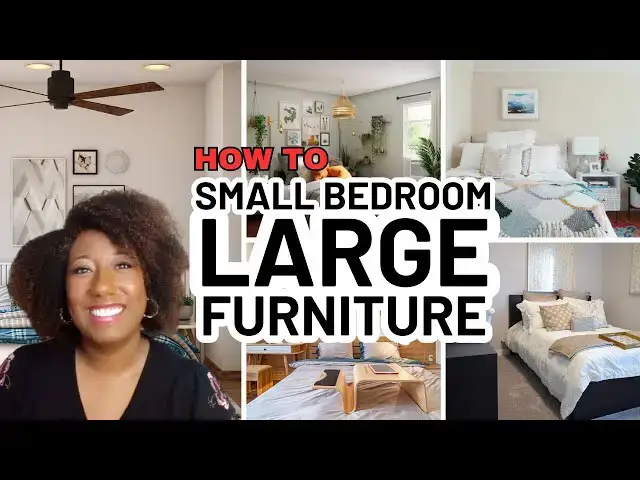 'Video thumbnail for HOW TO: Arrange a SMALL BEDROOM with Large Furniture'
