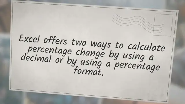 'Video thumbnail for Percentage Change Calculator in Excel'