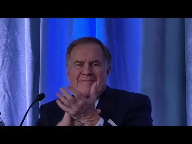 'Video thumbnail for Bill Belichick press conference with Chancellor Lee Roberts and AD Bubba Cunningham. #UNC'