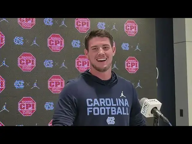 'Video thumbnail for #UNC long snapper Spencer Triplett'
