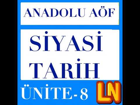 Video thumbnail for TAR118U Siyasi Tarih Ünite 8