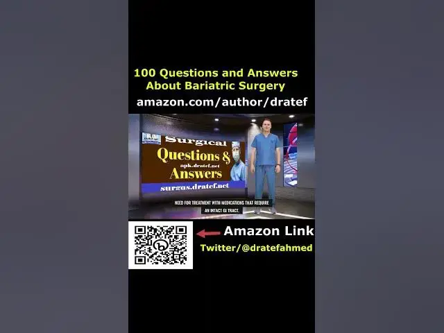 Video thumbnail for 100 questions and answers about bariatric surgery book by dratef ahmed #shorts26#surgery #bariatric