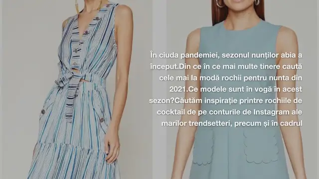 Video thumbnail for Rochii pentru nuntă – cele mai noi modele pentru sezonul primăvară-vară 2021