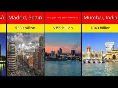 'Video thumbnail for Top 25 Richest Cities by GDP in the World 2025! | Comparison For U'