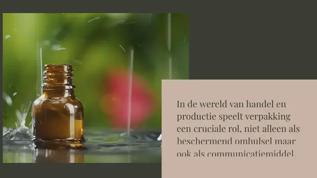 Video thumbnail for De verschillende functies van verpakkingen en het belang van duurzaamheid van verpakkingen