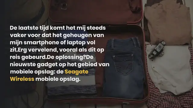 Video thumbnail for SEAGATE WIRELESS: MOBIELE OPSLAG VOOR OP REIS + WIN!