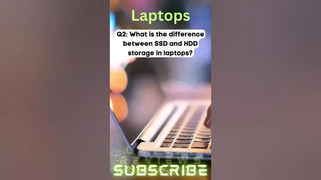Video thumbnail for What is the difference between SSD and HDD storage in laptops