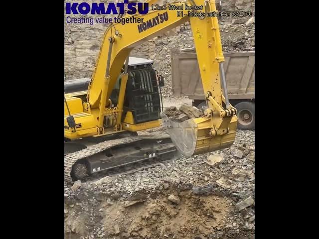 Video thumbnail for 2-Part Komatsu #PC210-10, Achieving ~1.6-1.7 Ton/pass indicates efficient bucket fill factor