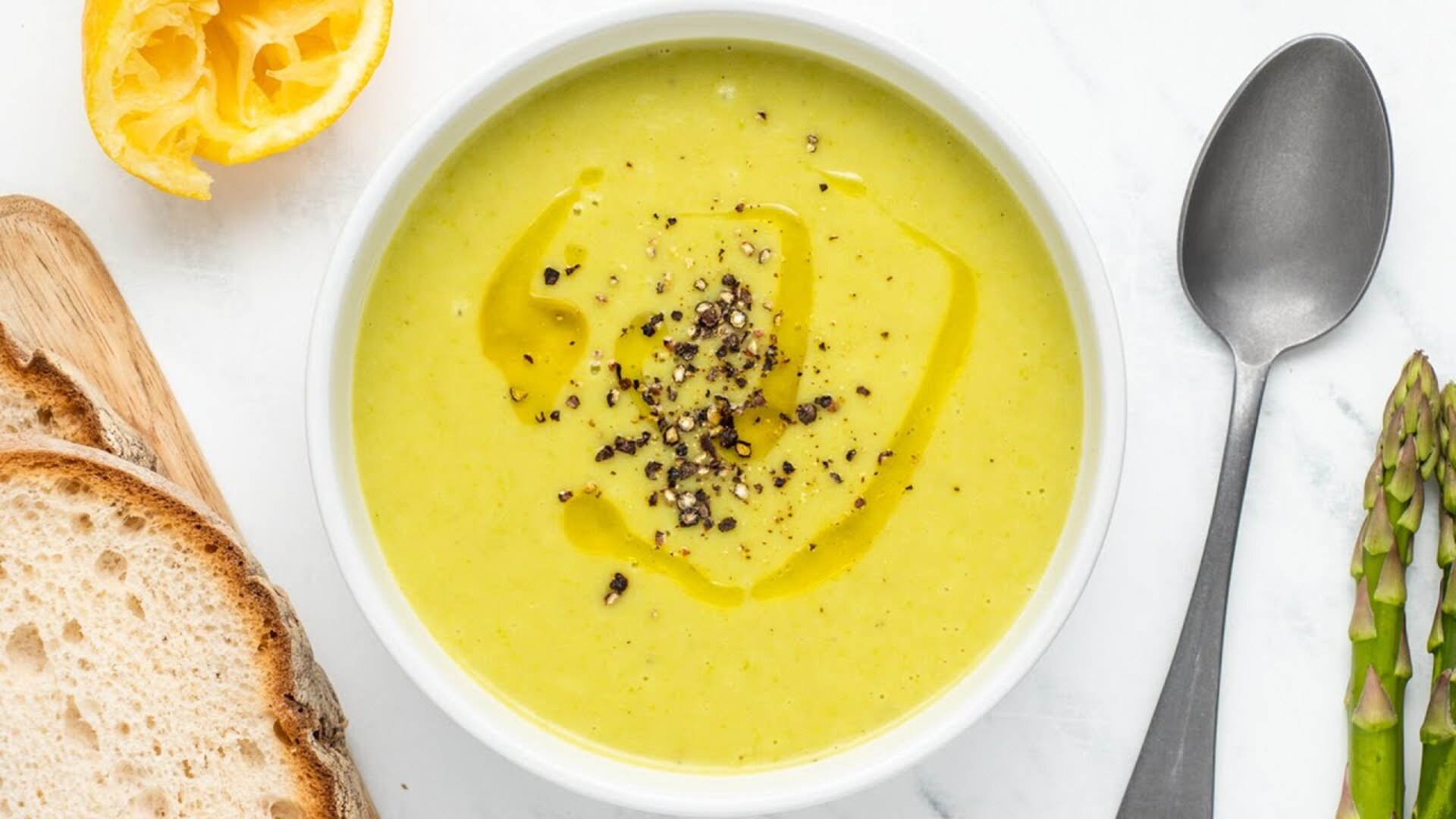 Video thumbnail for Asparagus Soup Recipe