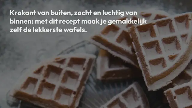 Video thumbnail for Wafels bakken – basisrecept