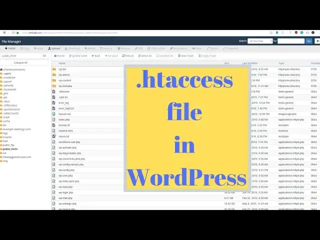 Video thumbnail for htaccess flle in WordPress - How to find and edit guide