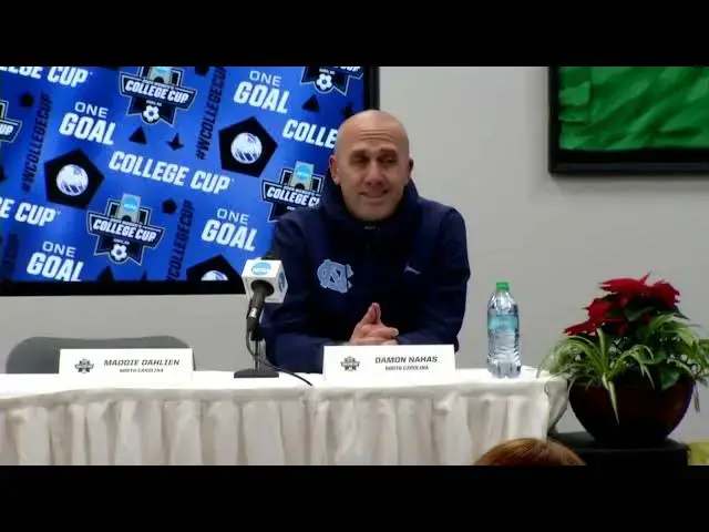 'Video thumbnail for #UNC's Clare Gagne, Kate Faasse, Maddie Dahlien and Damon Nahas after advancing to NCAA final'