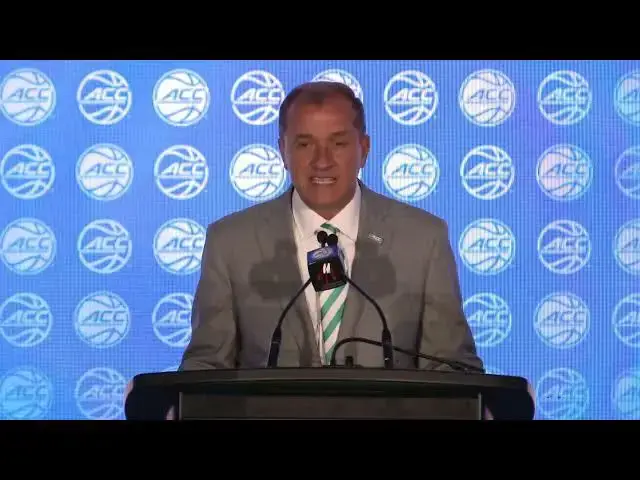'Video thumbnail for ACC commissioner Jim Phillips press conference Wednesday at ACC Tipoff'
