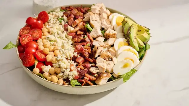'Video thumbnail for Our Protein-Packed Cobb Salad Is Filling And Easy To Make'