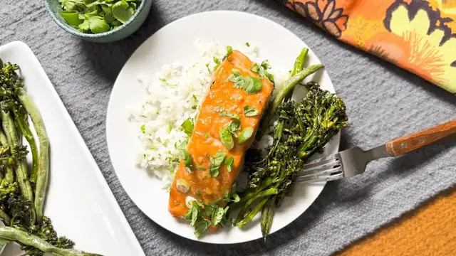 'Video thumbnail for Roasted Miso Maple Salmon Recipe'