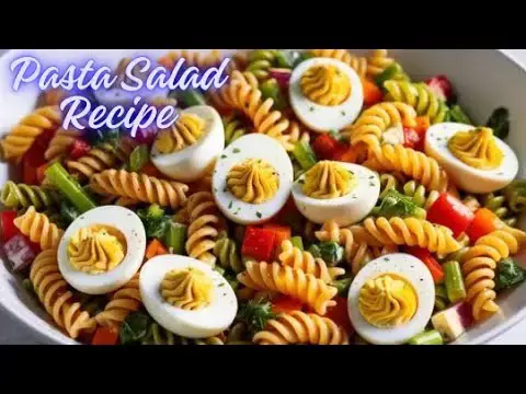Video thumbnail for Deviled Egg Pasta Salad Recipe: The Perfect Party Side Dish