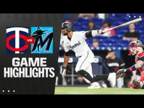 Video thumbnail for Minnesota Twins at Miami Marlins Full-Game Highlights! | 07/03/2025